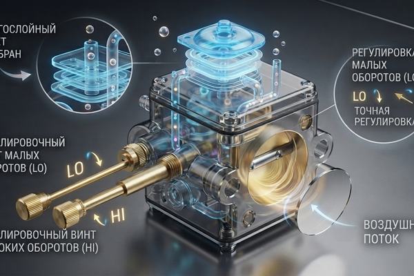 Карбюратор Tillotson HW-49A OK-N: устройство, разборка, сборка и настройка