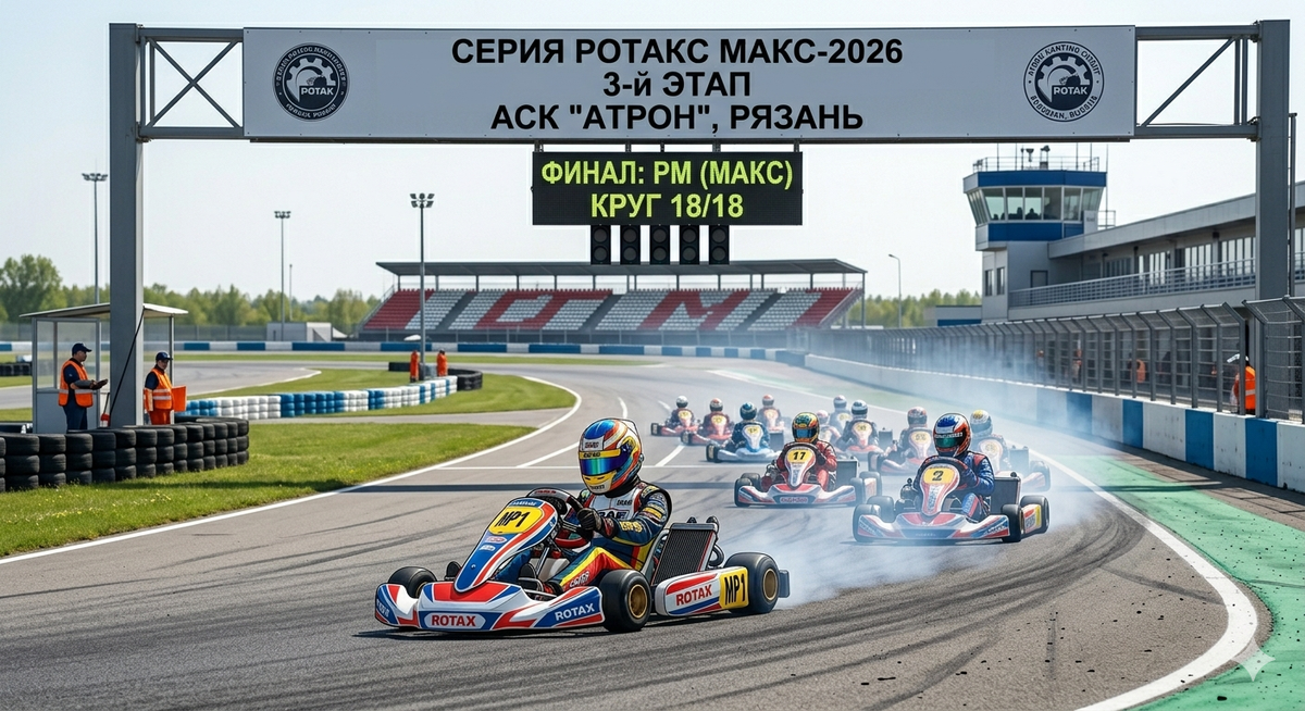 3 этап Серии Ротакс Макс 2026 в Рязани: брифинг, трасса Атрон, правила и особенности | Gripline
