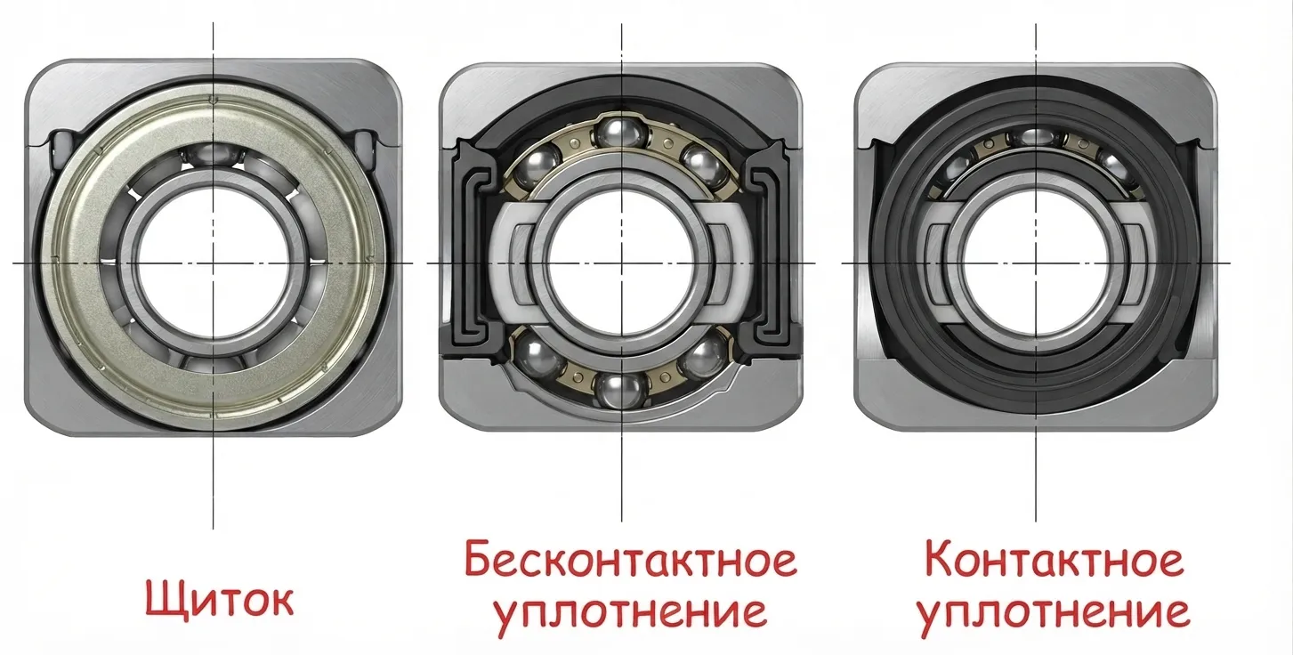 типы подшипников для карта