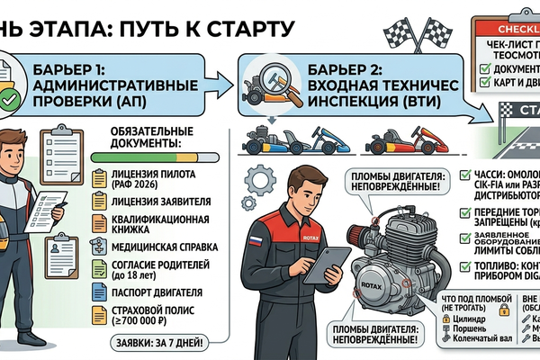 Техосмотр на этапе Ротакс Макс: что проверяют и как подготовиться